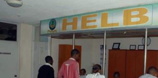Helb beneficiaries getting assistance at HELB offices in Nairobi.