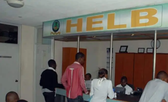 Helb beneficiaries getting assistance at HELB offices in Nairobi.