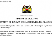 Available scholarship opportunities for Kenyan Students.