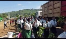 Several schools closed after students' unrests 1 Lugulu Girls High School students at the demos on Tuesday morning.
