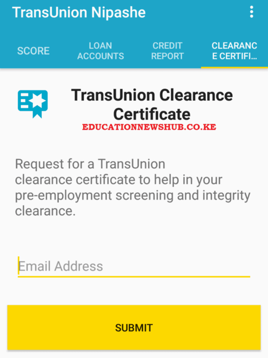 Trans Union Mobile App.