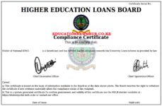 The Helb Compliance Certificate.