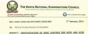 KNEC issues important circular on handling of candidates for 2020 KCPE and KCSE Exams 1 KNEC circular on conduct of 2020 KCSE and KCPE exams in March 2021.