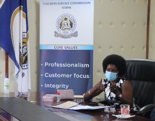 TSC Boss Dr Nancy Macharia.