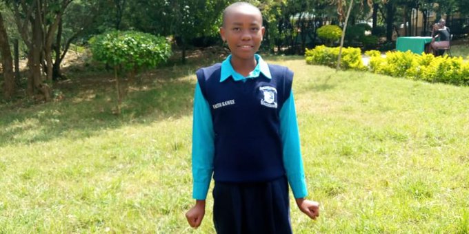 Faith Mumo from Kari Mwailu Primary School.