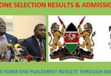 How to get 2021 form one selection results online and via SMS code 22263