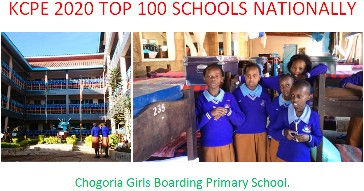 KCPE 2020 top performing schools nationally.