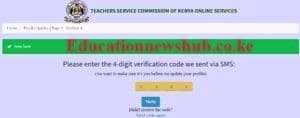 TSC latest Code of Conduct and Ethics for Teachers 1 SMS verification code.