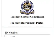 TSC recruitment portal for teachers