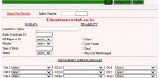 KCPE registration guide and requirements.
