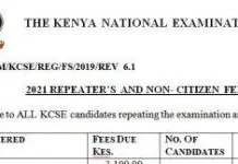 knec fees 2021