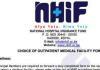 NHIF change of facility form