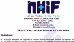 How To Add A Dependent to Your NHIF/SHA Card - Simplified process 1 NHIF change of facility form