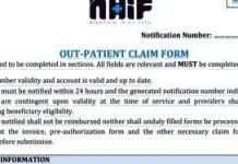 NHIF outpatient form