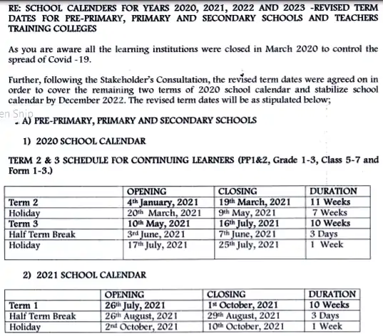 Term dates 1