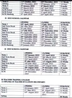 Term dates 2