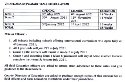 Term dates 3