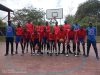 Uganda's 5x5 boys' basketball reps Bethel Covenant, pose for a group photo ahead of their FEASSSA 2022 opening match. They are in pool B together with: Juhudi SS (Tz), Lycee De Kigali SS(Rw), Dagoretti High (Ke) and St. Cyprian, Kyabakadde (Ug)
