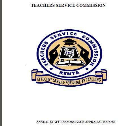 TSC Performance Appraisal Report Form