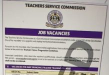The Cancelled promotions advert for TSC teachers.