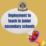 TSC Teachers Application for deployment from Primary to Junior Secondary School