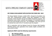 Form one scholarships application forms free