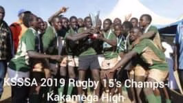 Kakamega High School's Rugby 15's Team. Photo/File.
