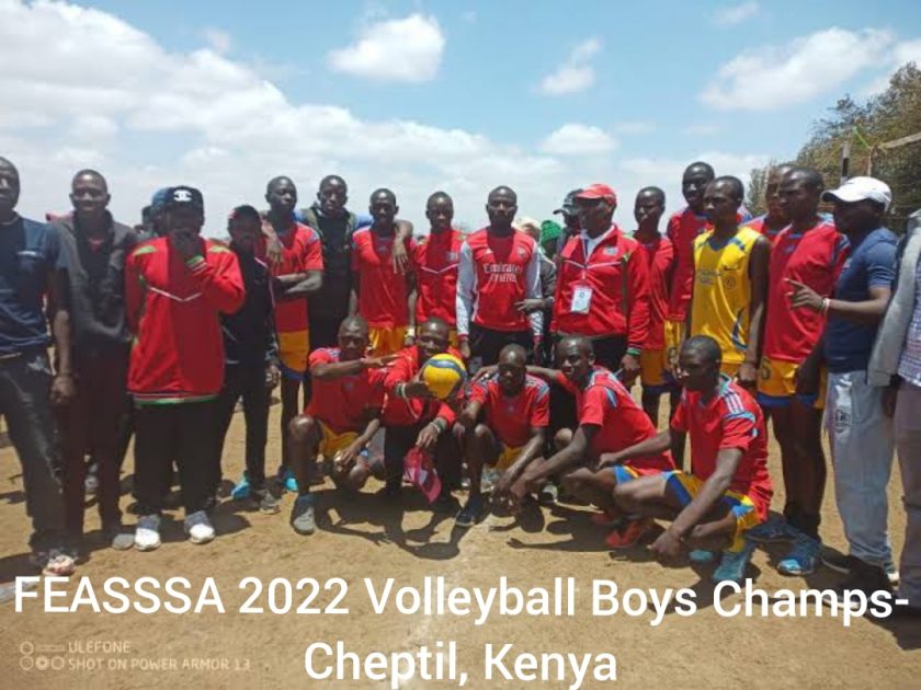 East Africa School Games, FEASSSA, Volleyball Past Champions in all years