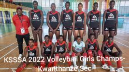2022 National Secondary Schools’ Games, KSSSA, Girls' volleyball champs Kwanthanze Secondary.