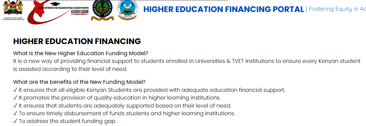 Higher Education Financing portal Login; Official Guide