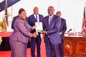 President William Ruto receives final report on Education Reforms from the CBC task force Committee members