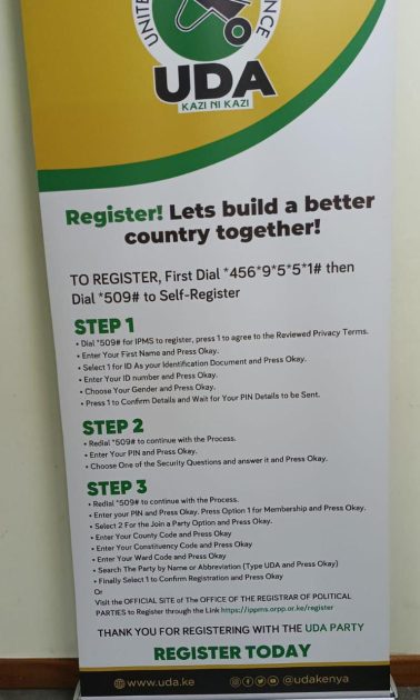 Register as a UDA Life Member; Dial *509# to Self-Register