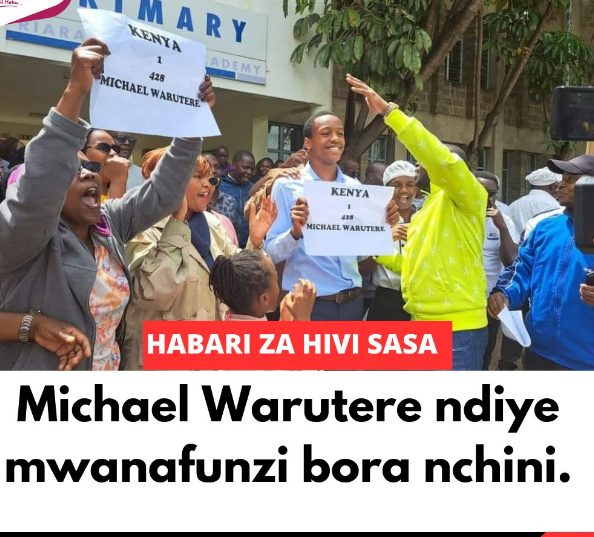 Michael Warutere who topped the 2023 KCPE exams countrywide