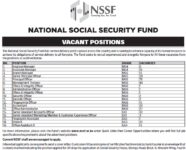 NSSF vacant positions