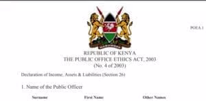 TSC Declaration of Income, Assets & Liabilities (Wealth Declaration Online Form) 4 TSC Wealth declaration form, Portal online