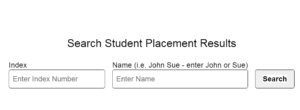 2024 form one placement results online