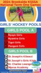 2024 KSSSA Hockey Girls’ Pools, Fixtures and Results at the 2024 Secondary Schools’ Term one Games in Machakos
