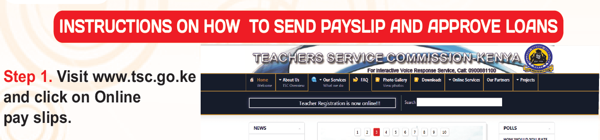 How to send your TSC Payslip Online to a bank or Sacco for loan application approval