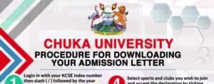 Chuka University KUCCPS admission letters download, Portal login 1 Chuka University Kuccps Admissions