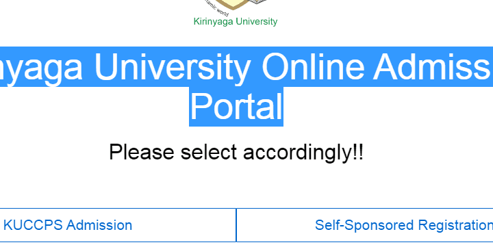 Kirinyaga University Admissions