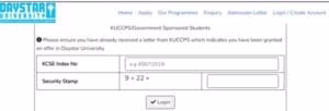 Daystar University Kuccps Online Portal-Get your Admission Letter 1 Kuccps admissions at Daystar University