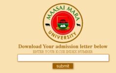 Maasai Mara University admission letters & Pdf Lists portal login