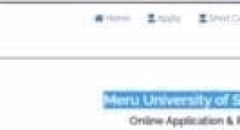 Meru University Kuccps Admission Letters & Lists Portal