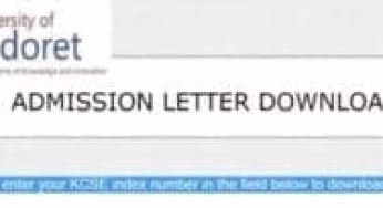 UOE KUCCPS letters & PDF lists Portal