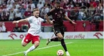 A friendly match between Poland and Germany
