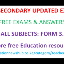 Free form 3 Exams and answers