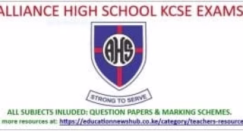 Murang’a Schools KCSE top mock Exam papers & answers- All Subjects