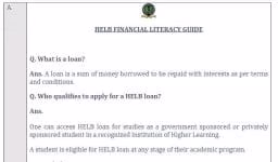 Helb Financial Literacy Guide- Questions & Answers 1 Helb financial literacy guide