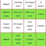 School calendar for 2024