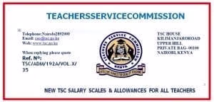 New TSC Salary Scales & Allowances For all Teachers 2024-2026 1 New TSC Salary Scales and Allowances for all teachers.